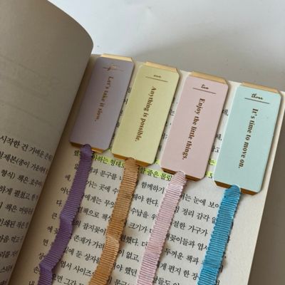 마그넷 책갈피 북마크 북스토퍼 북클립 4개세트