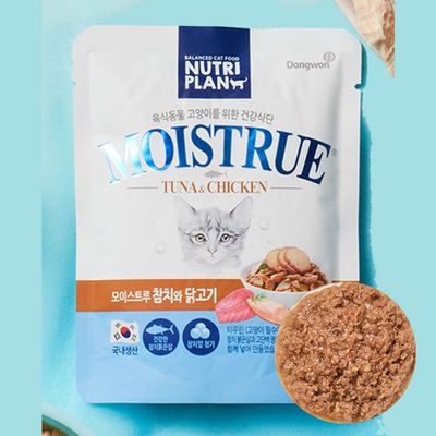 고양이 수분섭취 파우치 간식 참치 닭고기 80g 1P(WFLRKIY)