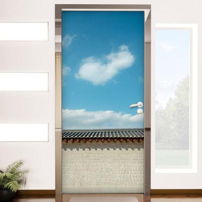 dc456-기와돌담길_현관문시트지