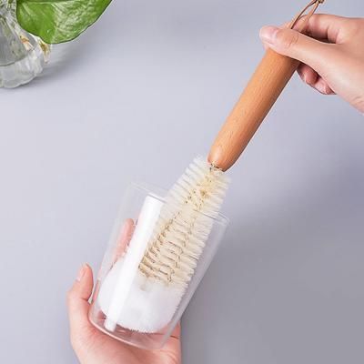 우드 병 젖병 컵 물병 주방 세척 솔 브러쉬 (소)