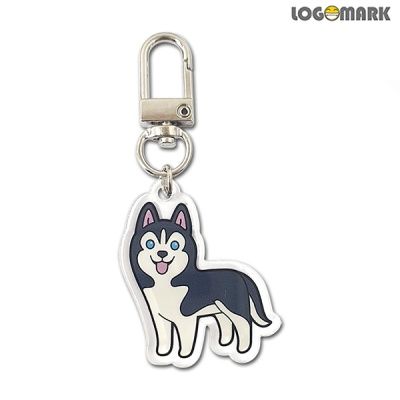 시베리안허스키 아크릴키링