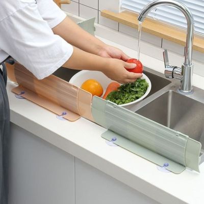 살림템싱크대가림막 플라스틱 가드 씽크대물받이 흡착 파스텔(WFJ6IFN)