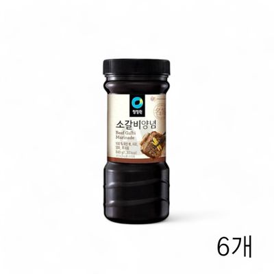 WL 청정원 전통 소갈비 양념 840g X 6개 소갈비찜 양념갈비 고기양념 갈비소스 주물럭소스(WFLQPP9)