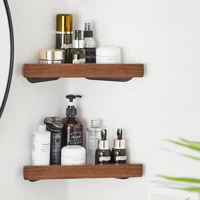 삼각월넛 무타공 욕실 화장실 세면대 선반 수납 정리