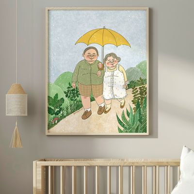 봄비, 봄사무소 작가 그림