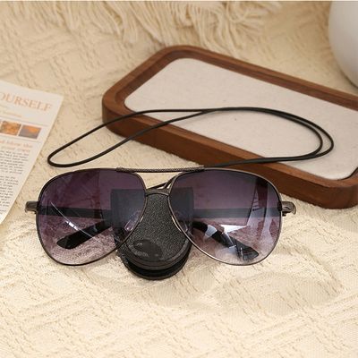 가죽 안경 파우치 목걸이형 선글라스 케이스 스트랩