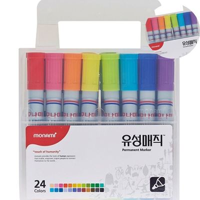 매직펜 유성마카펜 유성매직 24색세트(WFPC246)