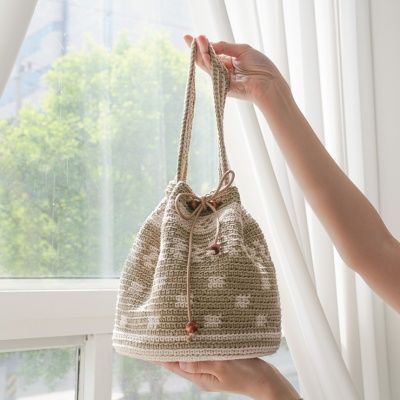 초록비 세미 모칠라백 코바늘 가방뜨개질 동영상 포함