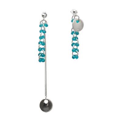 핸드메이드 실버925 테일러 크리스탈 언밸런스 귀걸이