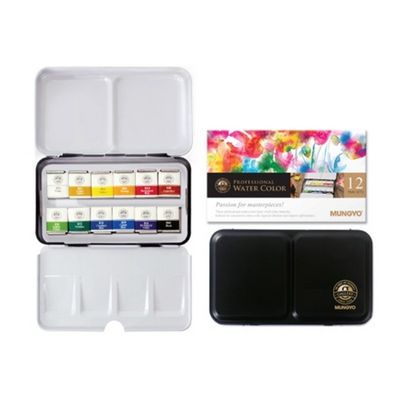 수체 고체물감 12색 MWPH-12C 미술용품 3.3g