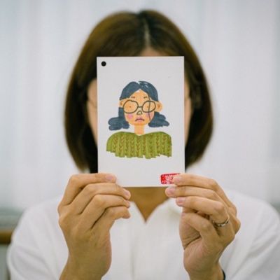 (원본배송) 장난꾸러기 캐리커처(Small)