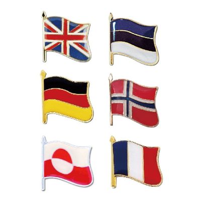 세계각국의 휘날리는 국기뱃지 시리즈5