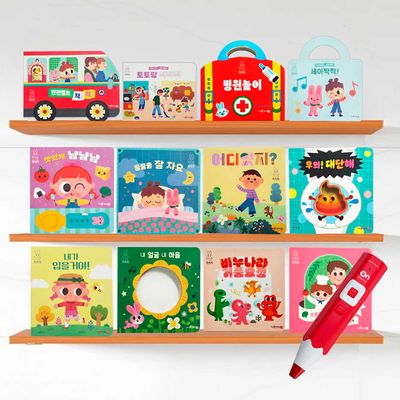 토토랑 짝짝짝생활동화세트+레인온펜32GB(레드)세이펜