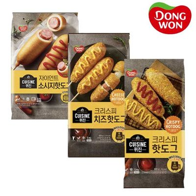 [동원] 퀴진 핫도그 4개 (3종 택1) 크리스피/자이언트