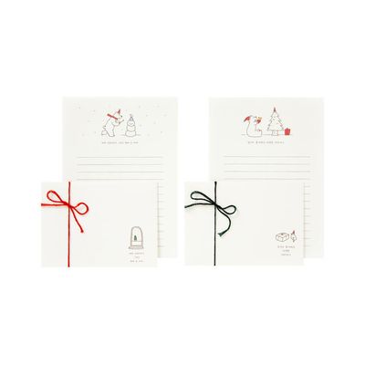 아트박스 메리크리스마스 베어 편지지