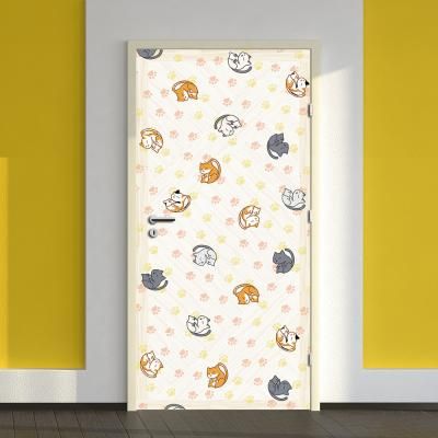 현관문시트지 에어프리_뒹굴뒹굴 고양이