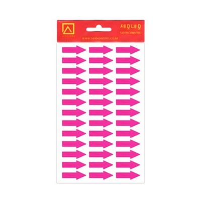 1000 모양견출지 형광화살표 10-603FP 7매 분홍 26