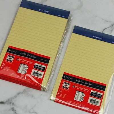 브랜빌 옥스포드 리갈패드-A5 40매 노랑 A04 5권