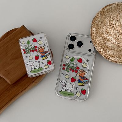 strawberry farm gummy [맥세이프 젤하드 폰케이스]