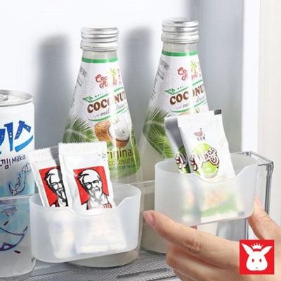 클립형 냉장고 소스정리 소형트레이 미니포켓 정리함[