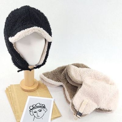 [애슬릿]뽀글이 리시버블 귀도리 털 모자 겨울 방한