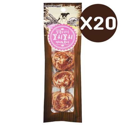 애견영양간식 꼬치꼬치 연어 25g 20P 강아지 개껌(WB106AB)