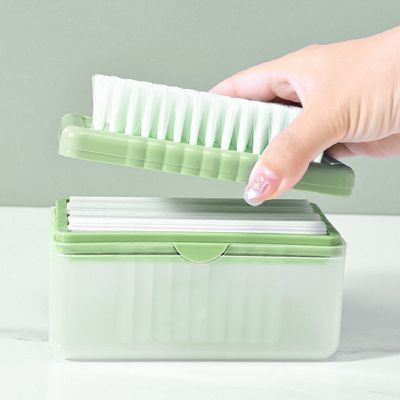 워싱 세탁솔 거품 롤러 비누 케이스 녹색 빨래용