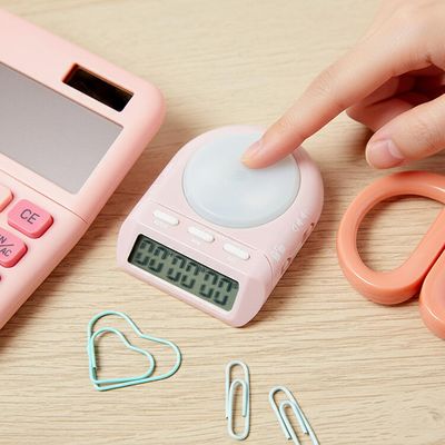 아트박스 핑크 심플 스탑워치