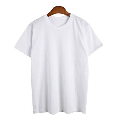 라운드 면 반팔티-화이트 베이직 기본티(WDD2E60)