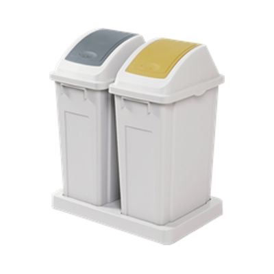 [창신리빙] 프랑코 대용량분리수거함 50L*2칸_375868