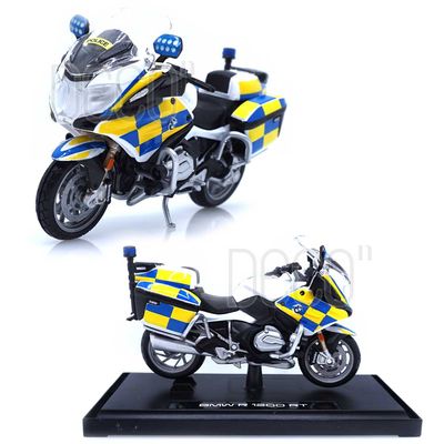 1:18 BMW R1200 RT UK 스트라이프 폴리스 오토바이 