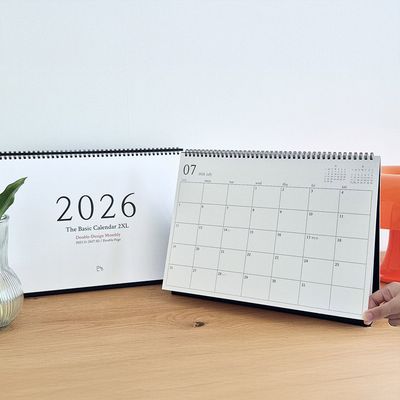 2026모뉴 초대형 B4달력 칸넓은 큰 글씨 탁상달력