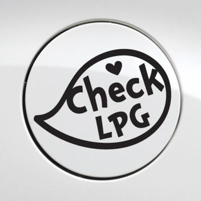 주유구 체크 LPG 말풍선 / 주유구스티커 자동차스티커