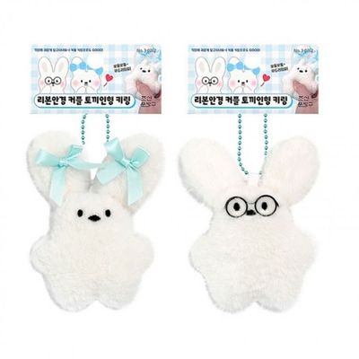 3000 리본안경 키링 토끼인형 파우치(WFJ2I8G)