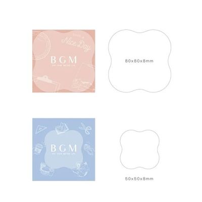 [BGM]다꾸-클리어 스탬프(베이스_아크릴블록)/4종류