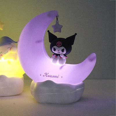 [산리오] 쿠로미 초승달 피규어 무드등