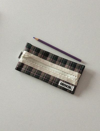 Pencil Pouch - Green Pink [004]