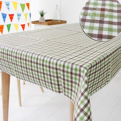 테드브라운 미니체크 방수식탁보