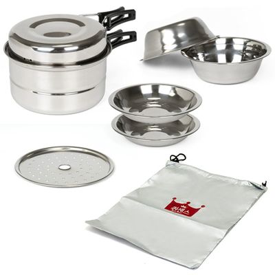 퀸센스 센싱 스텐 캠핑 코펠세트 8P