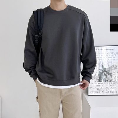 GBB H790M 남자 커플 사선 디테일 핏좋은 맨투맨 티