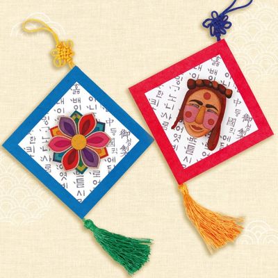 (미술샘) DIY MDF 전통 탈문양 벽걸이 만들기