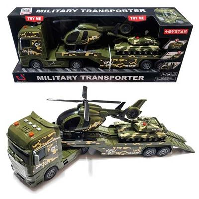 데코앤 사운드 자이언트 군용 트레일러 미니카 작동