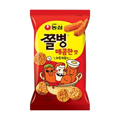 농심 쫄병스낵 매콤한맛 82g 탕비실 가성비 간식