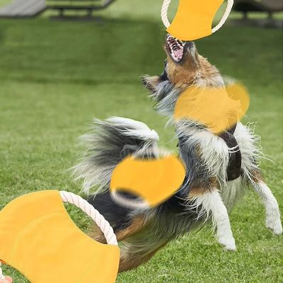 애견 로프원반 장난감 3개입 강아지훈련 놀이 반려동물(WFJM4XJ)