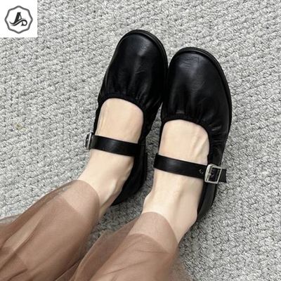 [애슬릿]메리제인 플랫 슈즈 여성 밴딩 버클 쿠션