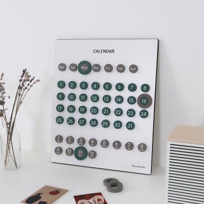 빈티지 벽걸이 만년달력 화이트