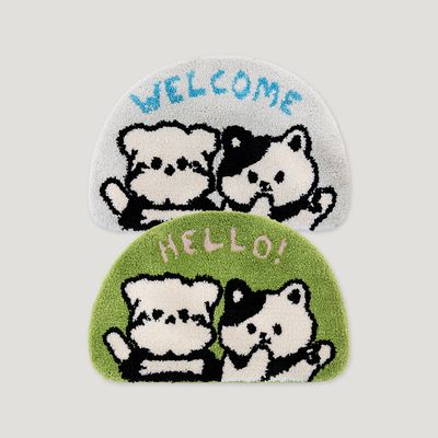 소소모소 소금이와 후추 자가드 발매트 2 colors