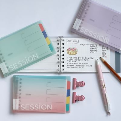 마루망B7 세션 미니바인더 만년필수첩 노트