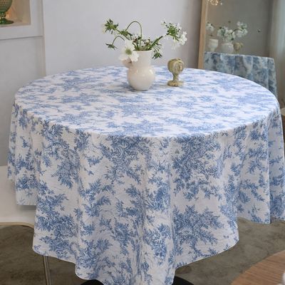 에블린 린넨 프렌치 방수 식탁보 4인M