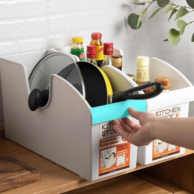 이동식 바퀴 선반 냄비뚜껑 정리 1단 세로수납 L614